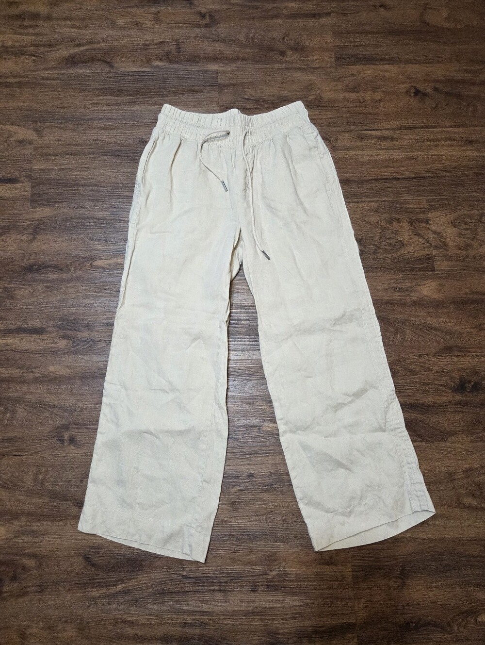 Quince Driftwood Linen Wide Leg Pants S